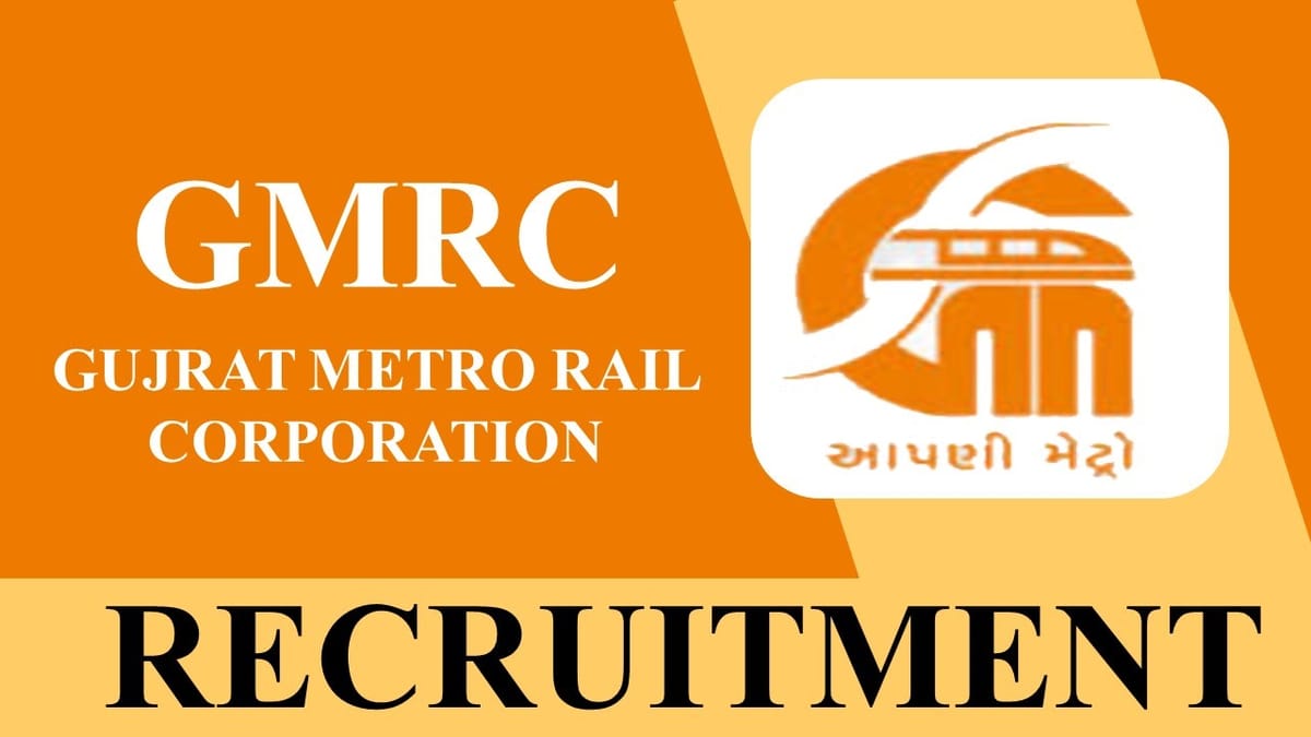 GMRC Recruitment 2023 for 17 Vacancies: Monthly salary upto 2.80 lakhs, Check Post, Eligibility, and Other Vital Details