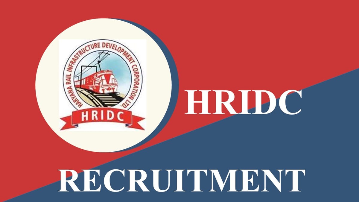 HRIDC Recruitment 2023: Check Post, Pay Scale, Eligibility and Other Details