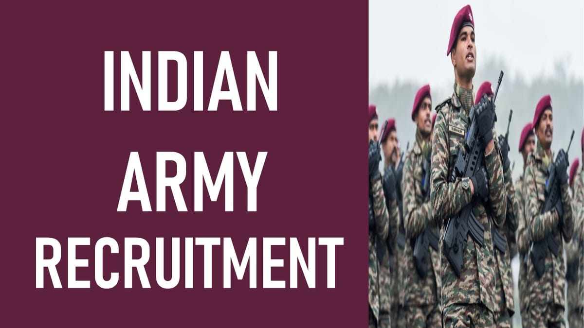 Indian Army Recruitment 2023 for 40 Vacancies: Check Posts, Age, Qualification, Salary and How to Apply