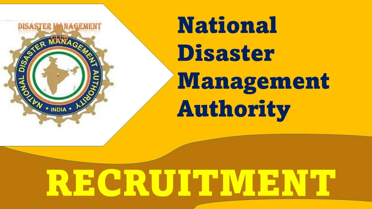 NDMA Recruitment 2023: Monthly Salary Upto 175000, Check Posts, Qualifications, and Other Details