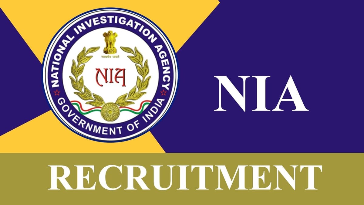 NIA Recruitment 2023: 44 Vacancies, Check Post, Eligibility, Salary and Other Vital Details