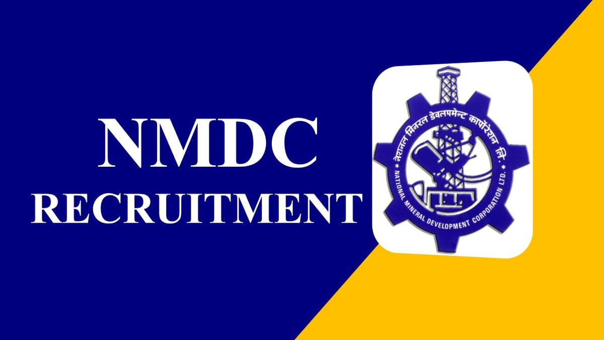 NMDC Recruitment 2023: Check Post, Age, Salary, Eligibility and How to Apply