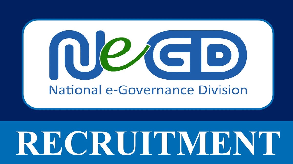 NeGD Recruitment 2023: Check Post, Age, Qualification and How to Apply