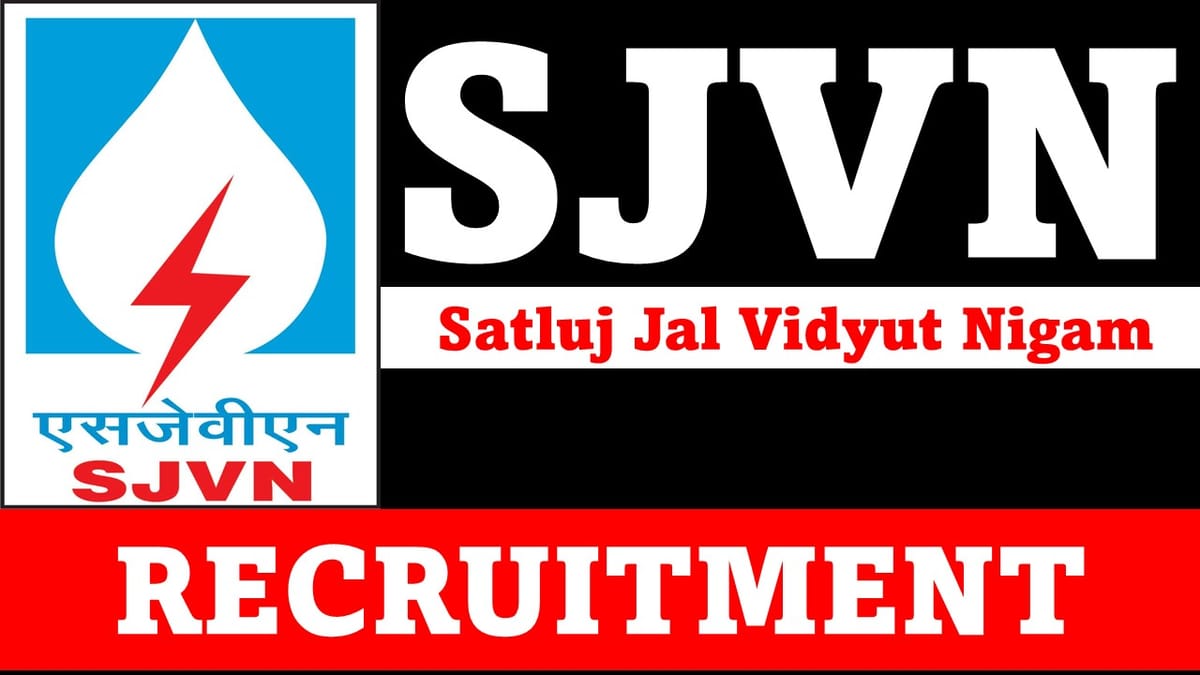 SJVN Recruitment 2023: 50 Vacancies, Check Post, Eligibility and Other Vital Details