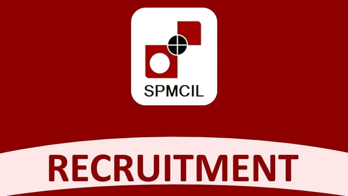 SPMCIL Recruitment 2023: Monthly Salary upto 280000, Check Post, Qualification, and How to Apply
