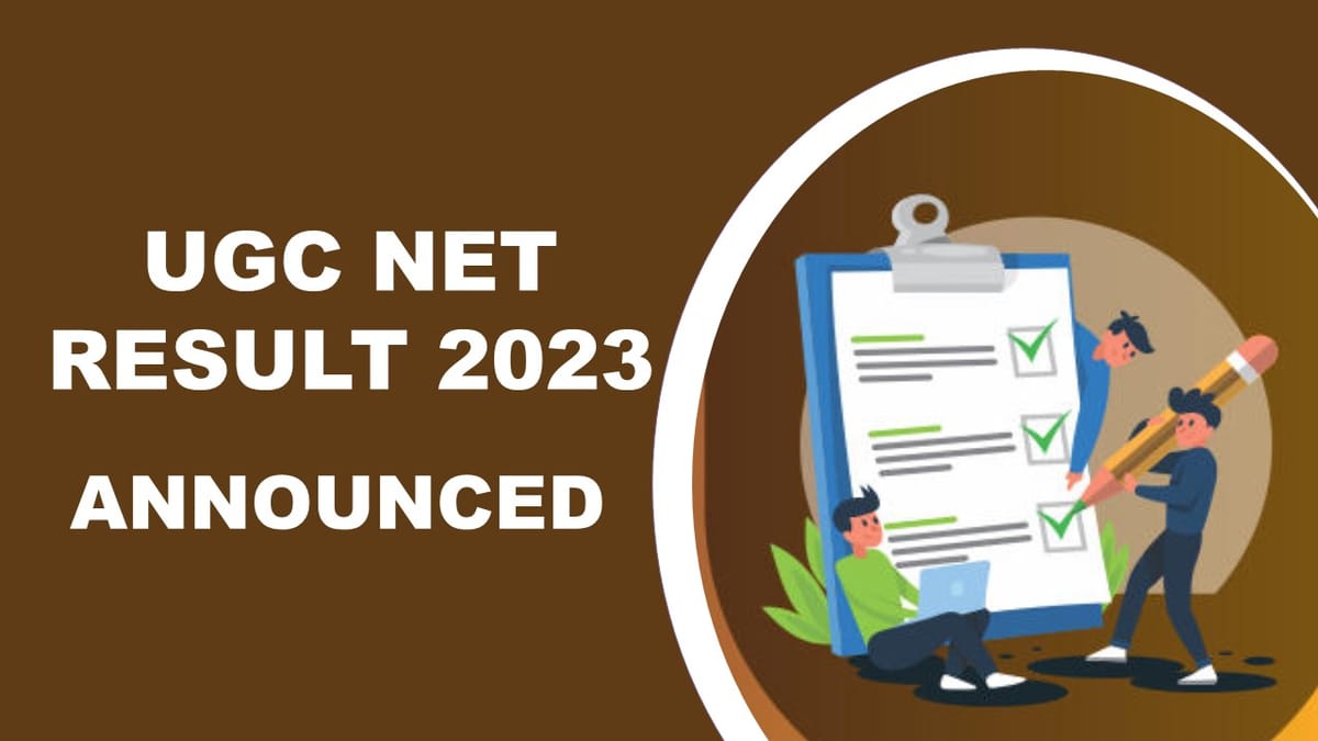 UGC NET Result 2023 Announced, Check Subject-Wise Cut Off Marks and Percentile, Other Details