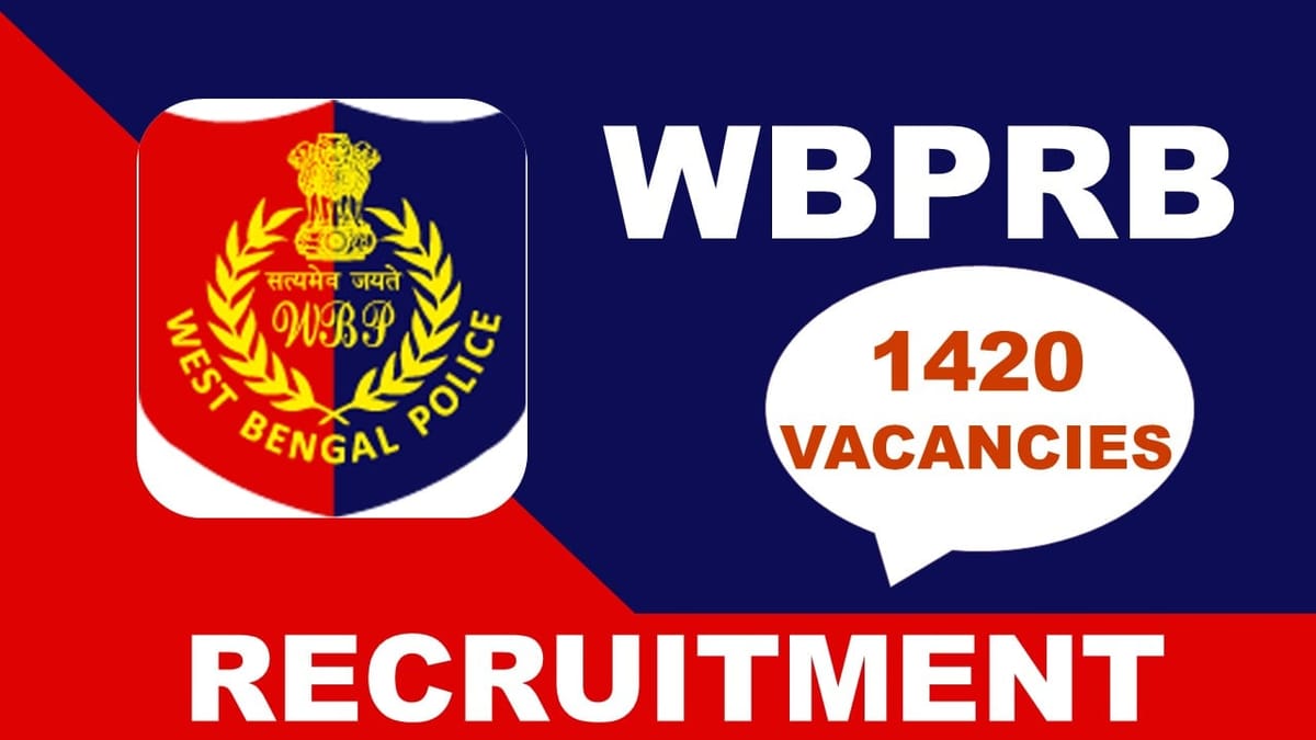 West Bengal Police Recruitment 2023 for 1400+ Vacancies: Check Post, Eligibility and Other Vital Details