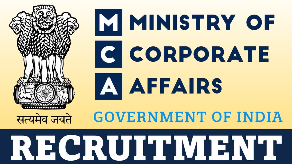 MCA Recruitment 2023: Check Post, Qualification and How to Apply