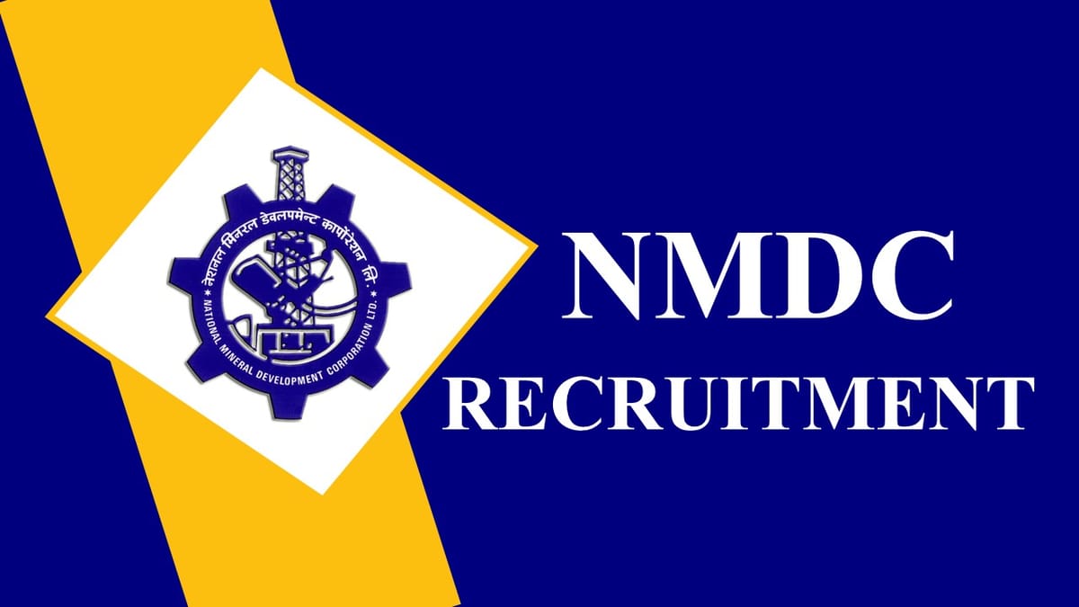 NMDC Recruitment 2023: Check Post, Eligibility and Other Vital Details