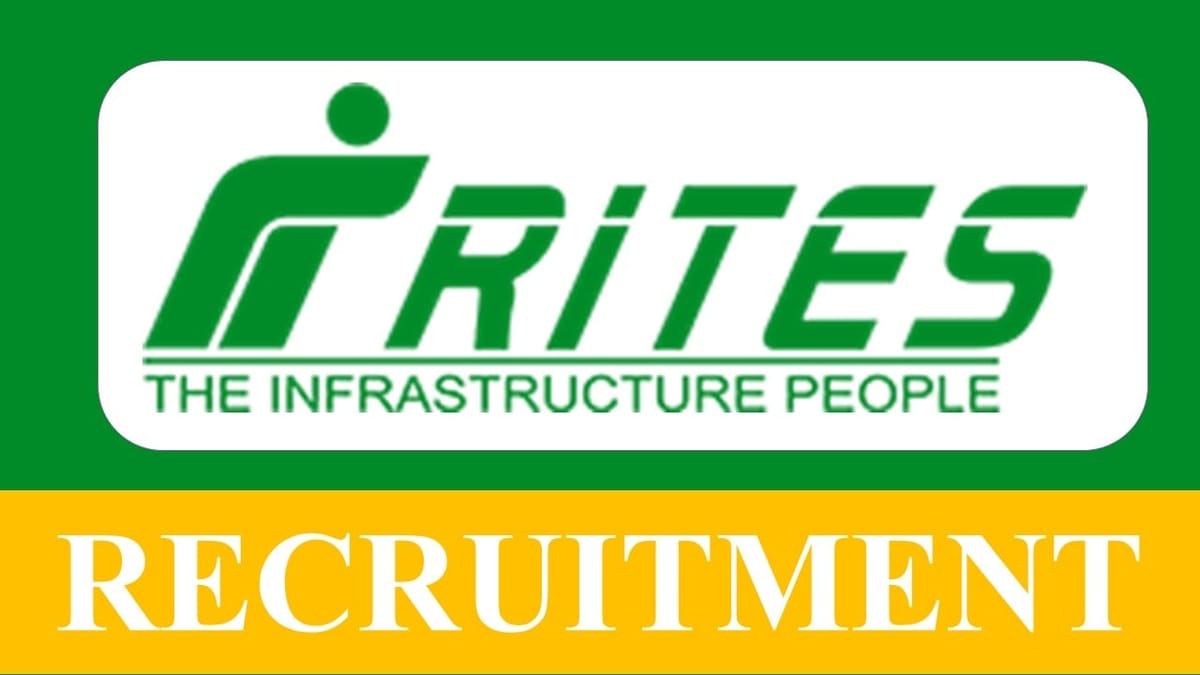 RITES Recruitment 2023: Check Posts, Age, Qualification, and How to Apply