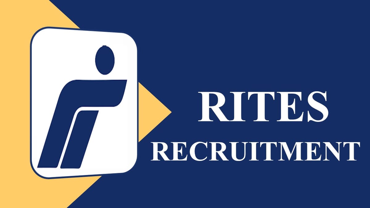RITES Recruitment 2023: Check Post, Age, Qualification, Pay Scale and How to Apply