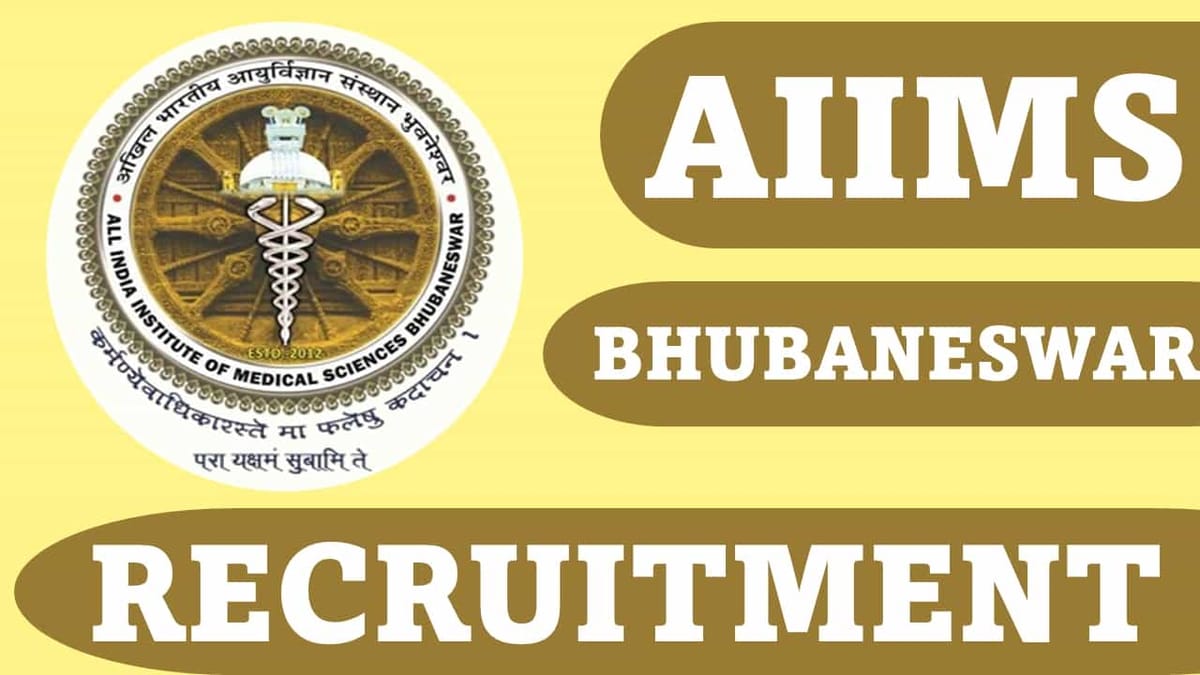 AIIMS Bhubaneswar Recruitment 2023 for Technician: Check Vacancy, Eligibility and How to Apply