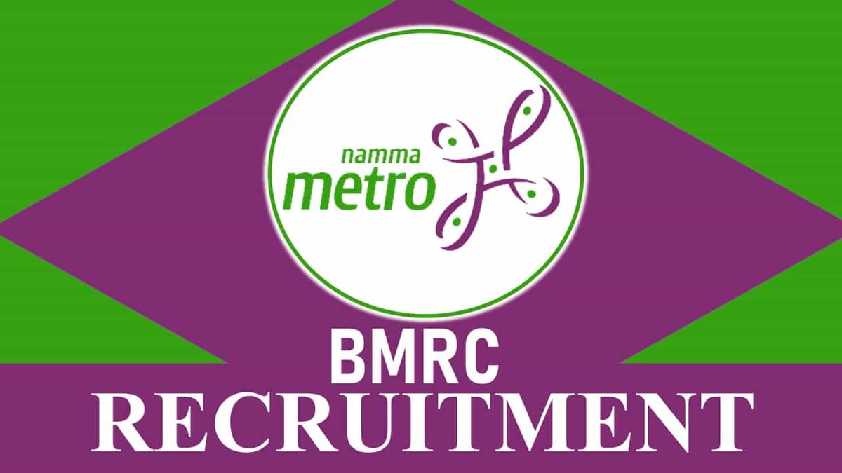 BMRC Recruitment 2023: Monthly Salary up to 165000, Check Vacancies, Age, Qualification and Other Vital Details