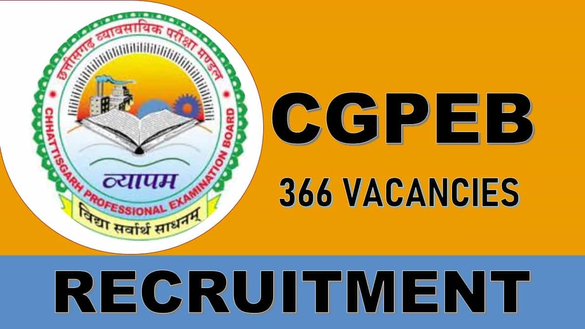 CGVYAPAM Recruitment 2023 for 366 Vacancies: Monthly Pay 112400, Check Posts, Eligibility and Application Procedure