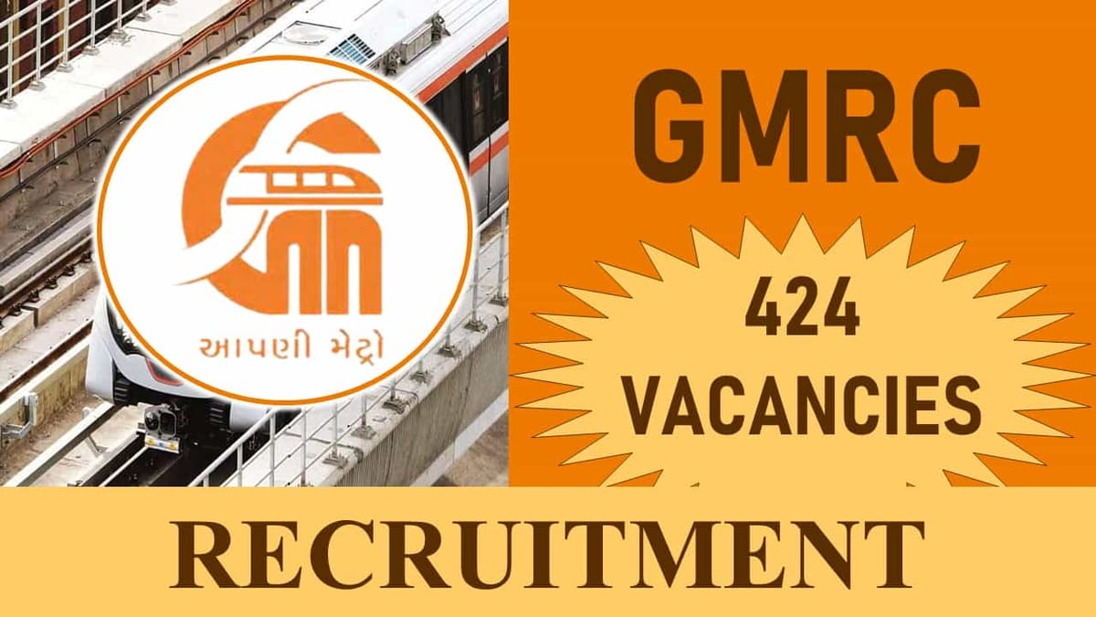 GMRC Recruitment 2023 for 424 Vacancies: Check Posts, Qualification and Other Details