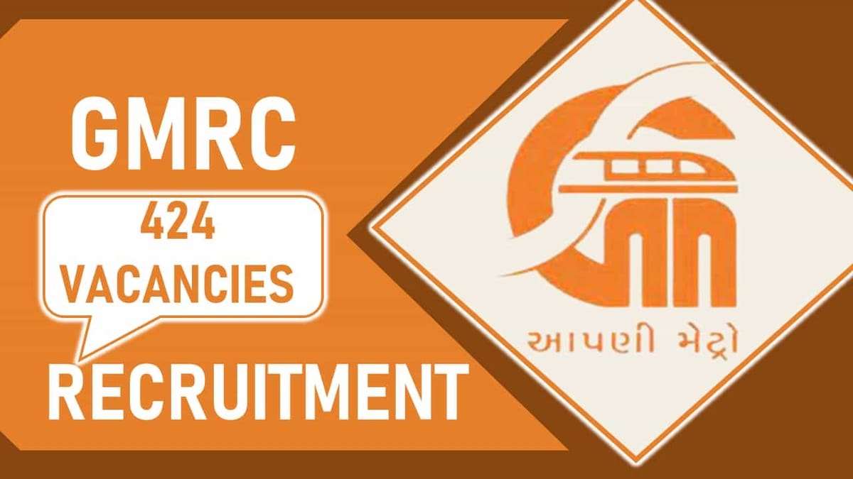 GMRC Recruitment 2023 for 424 Vacancies: Check Posts, Qualification and Other Details