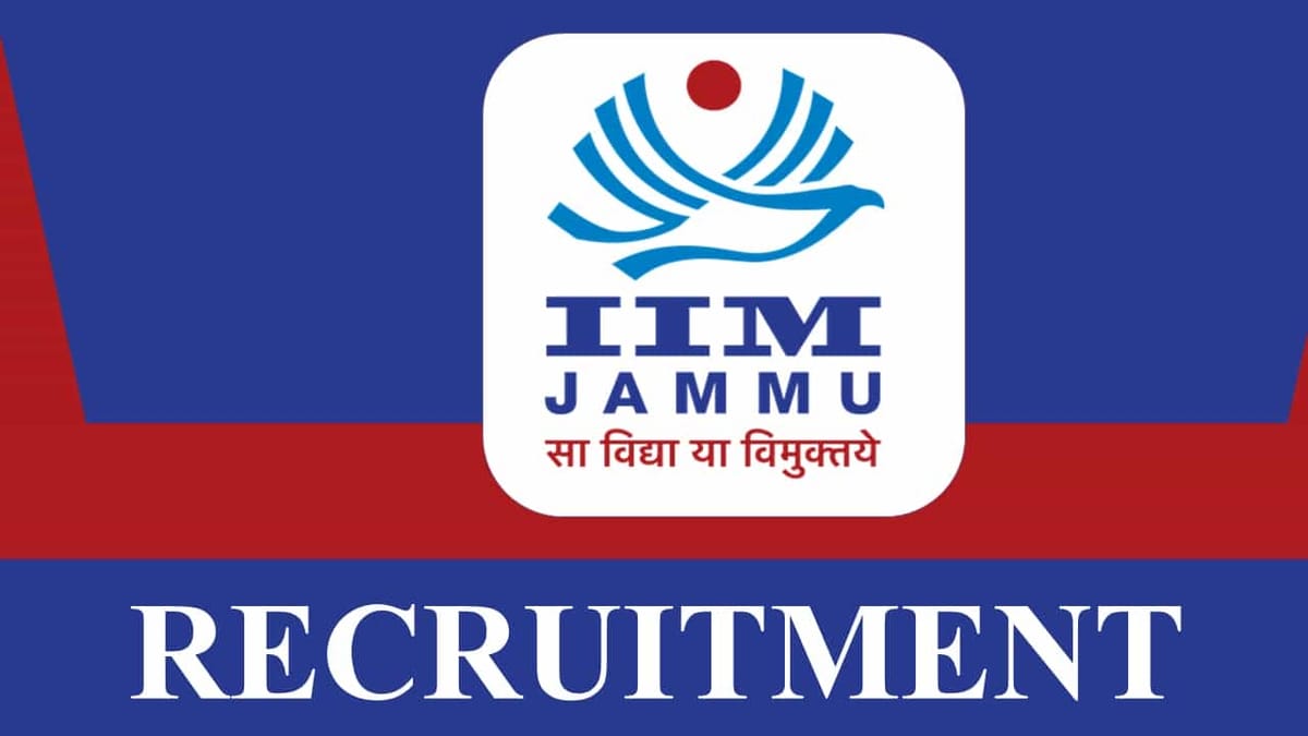 IIMJ Recruitment 2023: Check Post, Age, Salary, Qualification and How to Apply