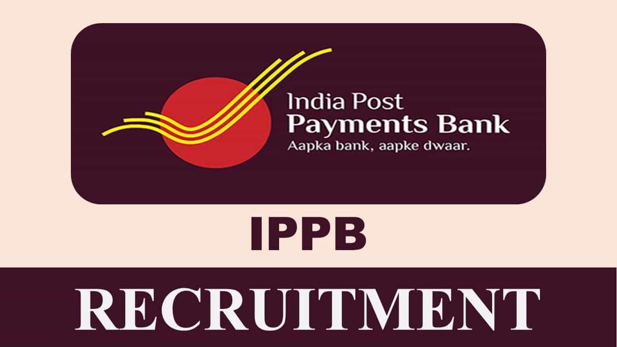 India Post Payments Bank Recruitment 2023: Check Post Name, Vacancies, Eligibility Details, How to Apply