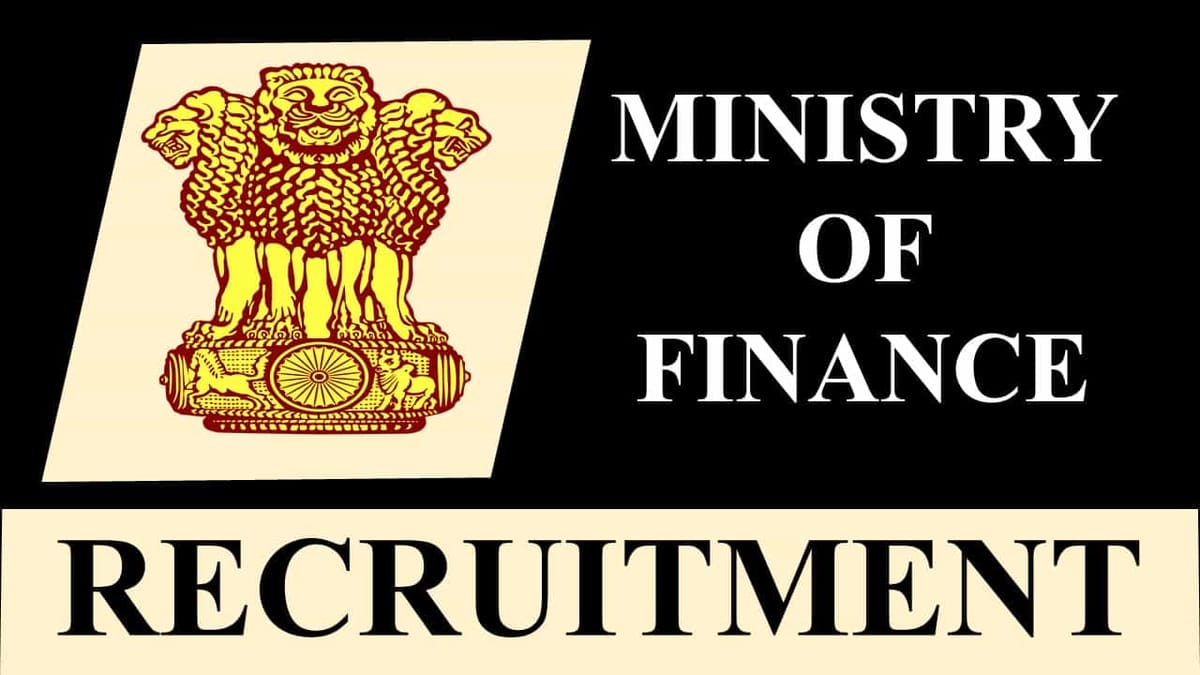 Ministry of Finance Recruitment 2023: Check Posts, Age, Eligibility, Salary and How to Apply