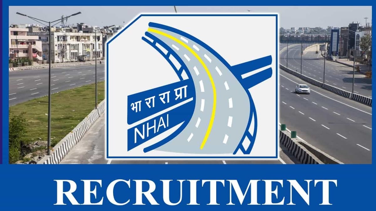 NHAI Recruitment 2023: Monthly Salary up to 39100, Check Post, Vacancies, Qualification, and Essential Details