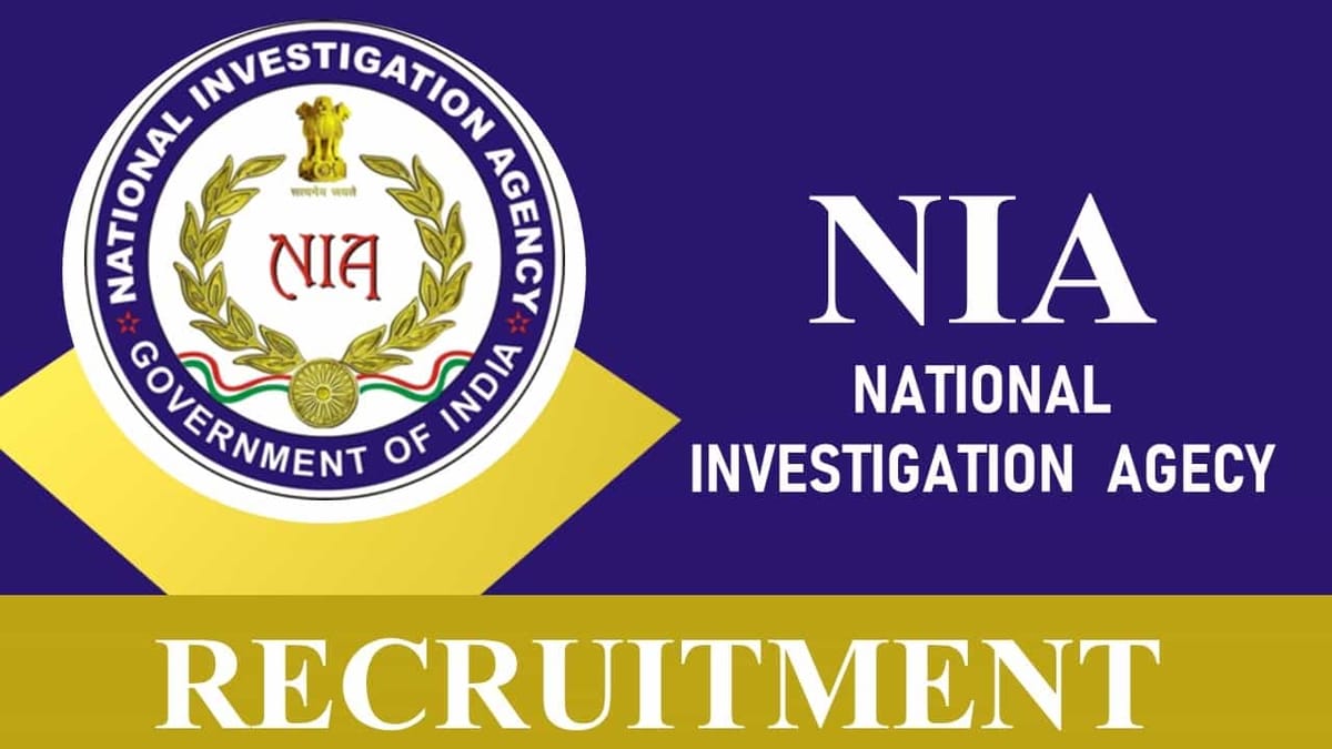 NIA Recruitment 2023 for 40+ Vacancies: Check Post, Eligibility, and How to Apply