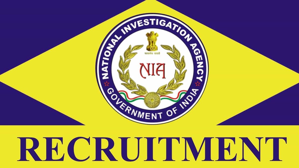 NIA Recruitment 2023: Check Post, Eligibility, and How to Apply