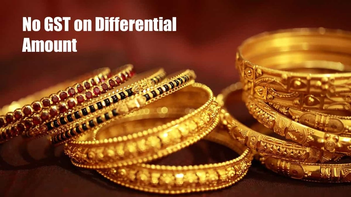 Applicant buying and selling second hand gold jewellery cannot pay GST on Differential Amount