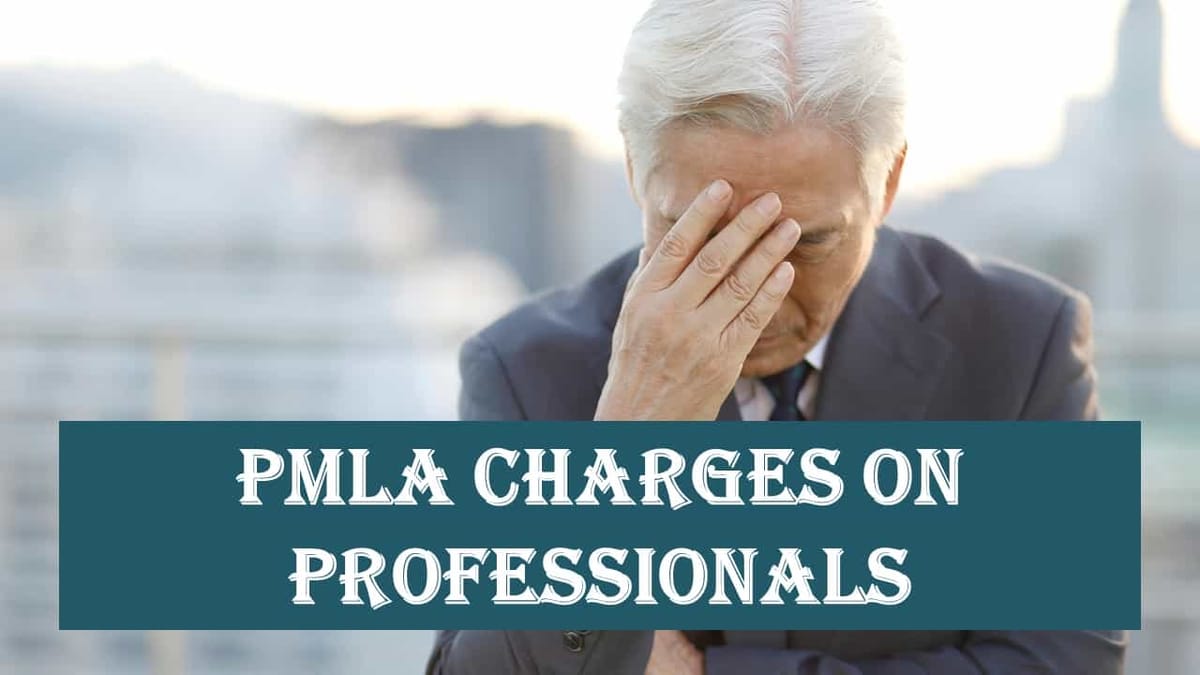 PMLA Charges on advocate, CA, CMA or CS: MOF issues clarificatory notification