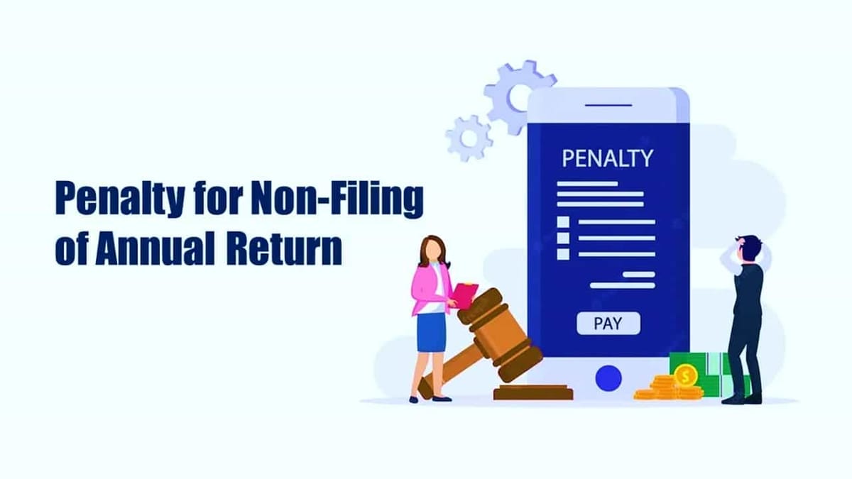 MCA levies Penalty of more than Rs.5 Lakhs for Non-Filing of ROC Annual Return
