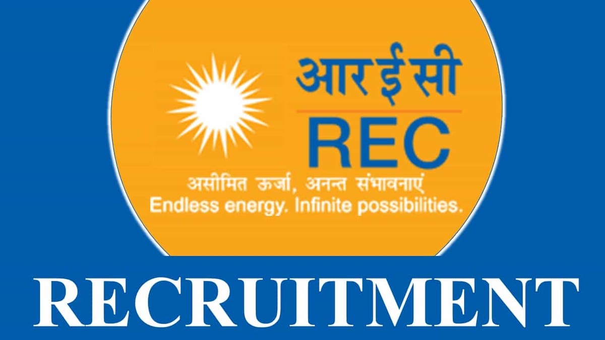 REC Recruitment 2023 for Consultant: Check Post, Qualification and Other Details