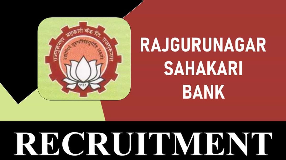 Rajgurunagar Sahakari Bank Recruitment 2023: Check Post, Age, Qualification and How to Apply