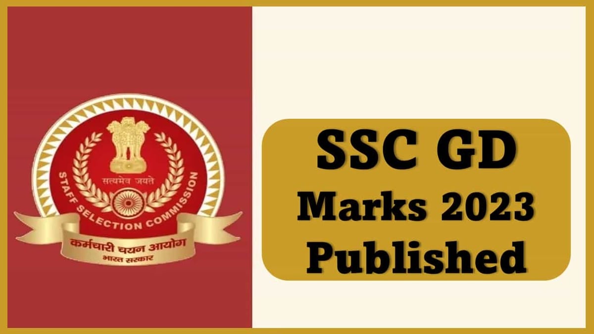 SSC GD Marks 2023 Published, Check How to Download Scorecard, Get Direct Link