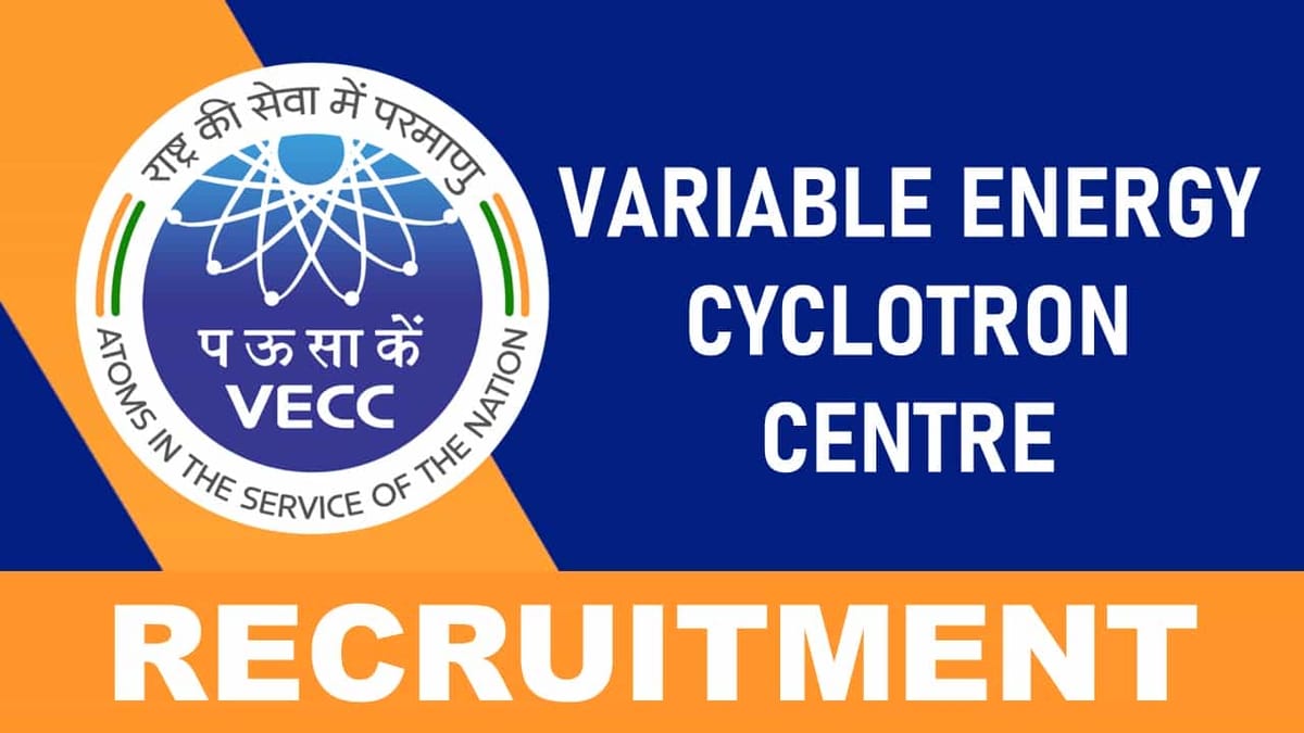 VECC Recruitment 2023: Check Post, Eligibility and How to Apply