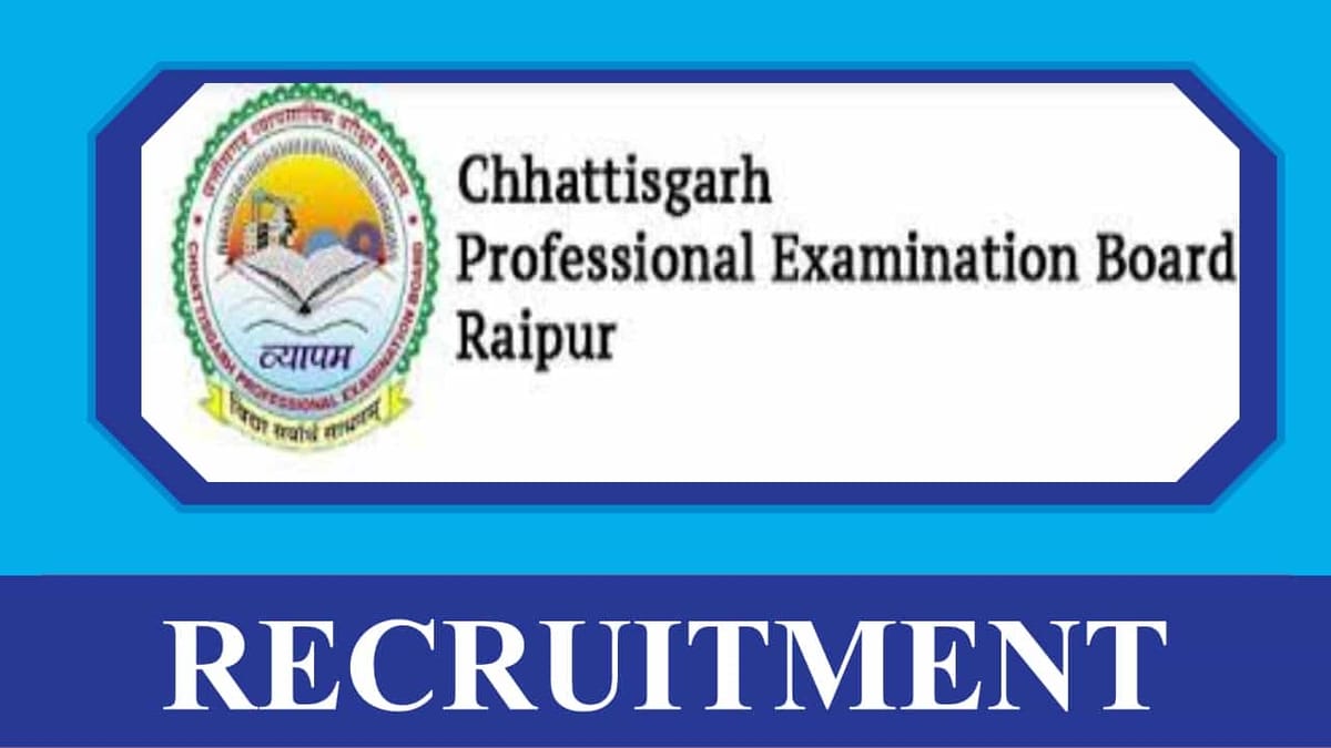 CGPEB Recruitment 2023 for Teachers: 12000+ Vacancies, Check Posts, Other Details, Admit Cards, Exam Date and How to Apply