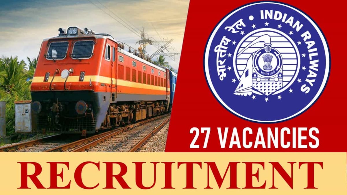 Indian Railway Recruitment 2023: Check Post, Qualification and How to Apply
