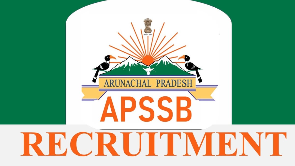 APSSB Recruitment 2023: 1370 Vacancies, Check Post, Eligibility, Salary and How to Apply