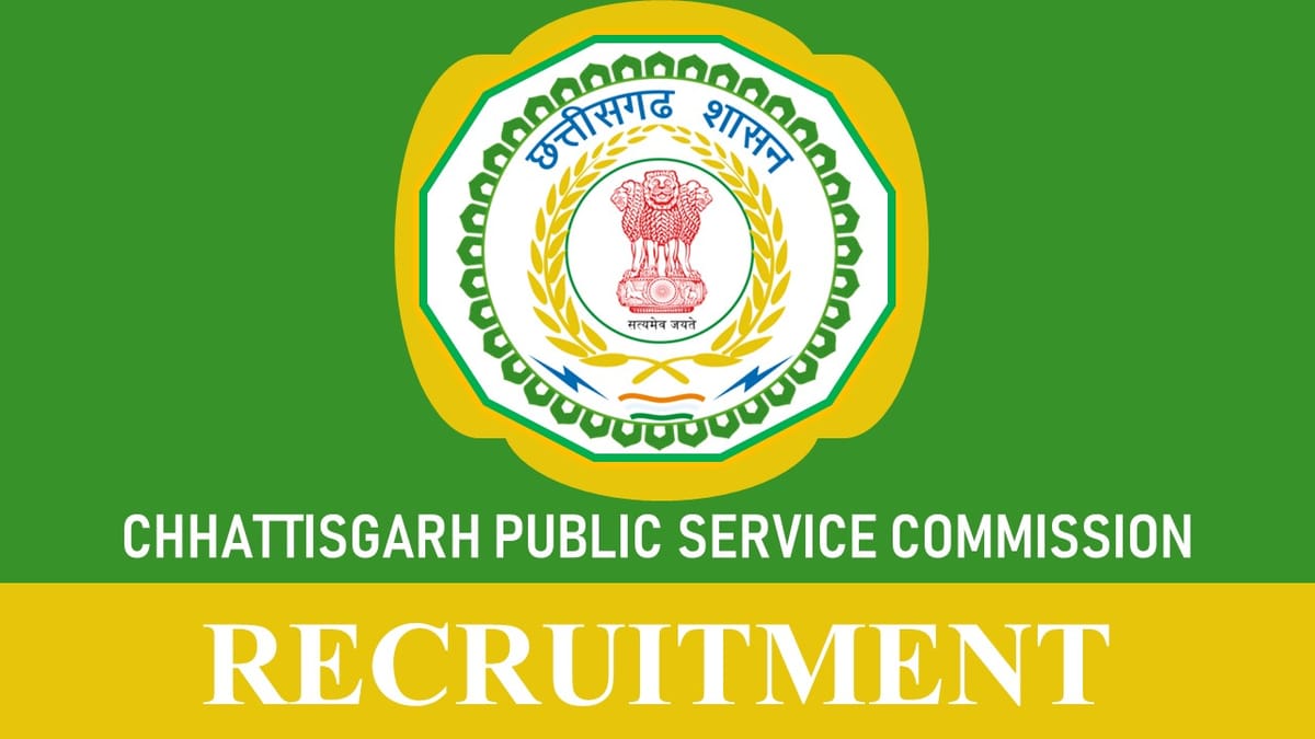 CGPSC Recruitment 2023: Monthly Salary 136520, Check Post, Eligibility and Other Relevant Details