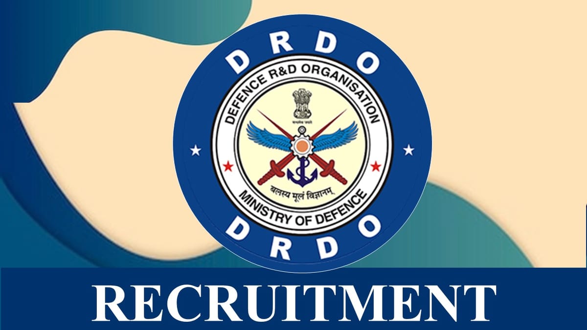 DRDO Recruitment 2023: Check Posts, Eligibility, Pay Scale and Other Vital Details
