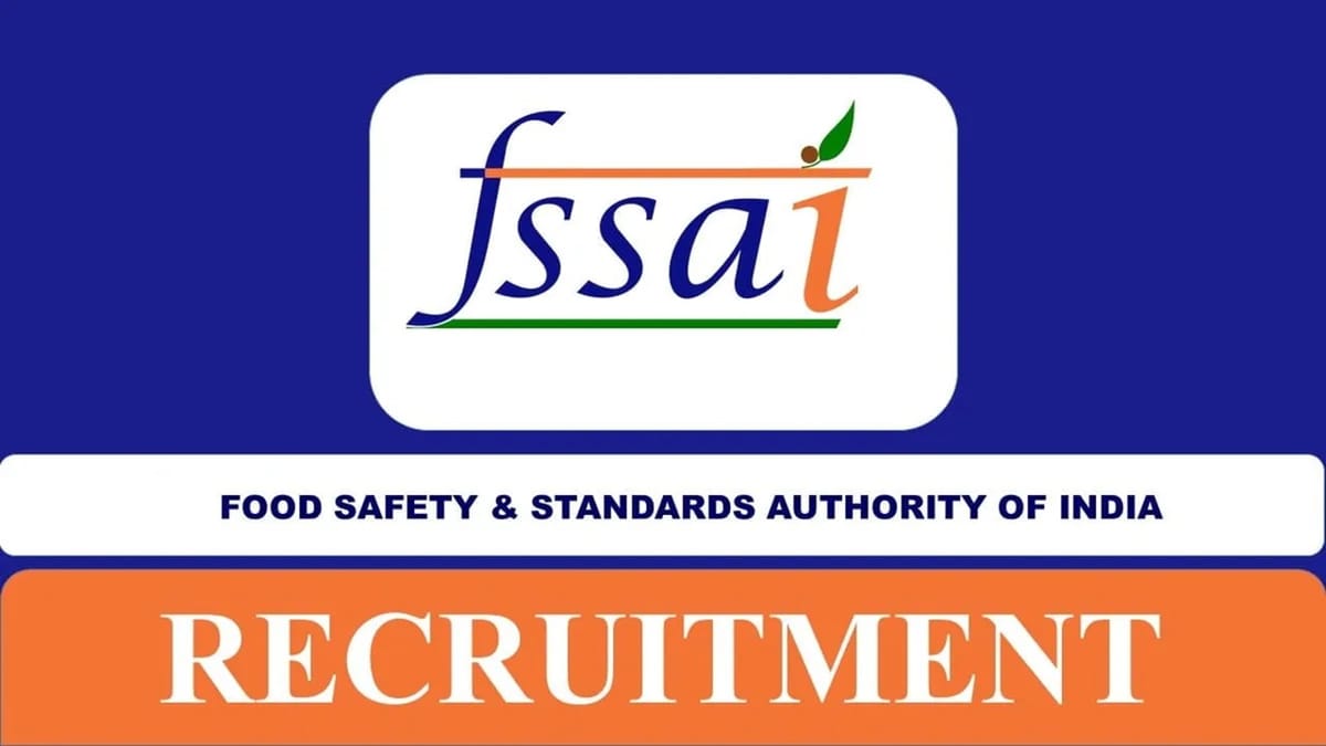 FSSAI Apprenticeship Training Recruitment 2023 Notification Out for Graduate and Post Graduate: Check Application Process