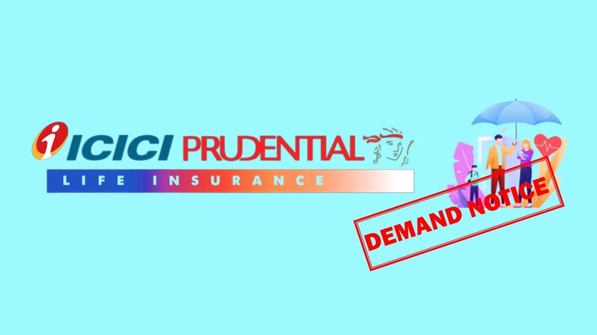 Icici Prudential Life Gets Demand Notice For Alleged Gst Liability Of 492 Crore 3140