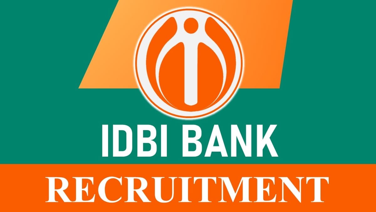 IDBI Bank Recruitment 2023: Check Post, Salary, Age, Qualification and How to Apply