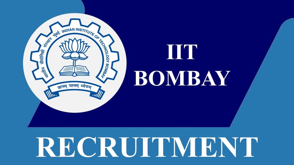 IIT Bombay Recruitment 2023 for Application Engineer: Monthly Salary upto 151100, Check Vacancies, Experience, and Other Essential Details