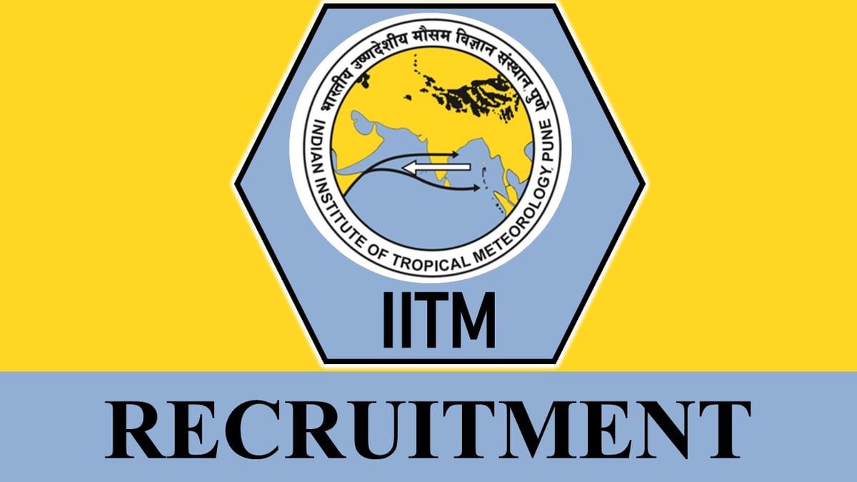 IITM Recruitment 2023: Check Posts, Eligibility, Pay Scale and How to Apply