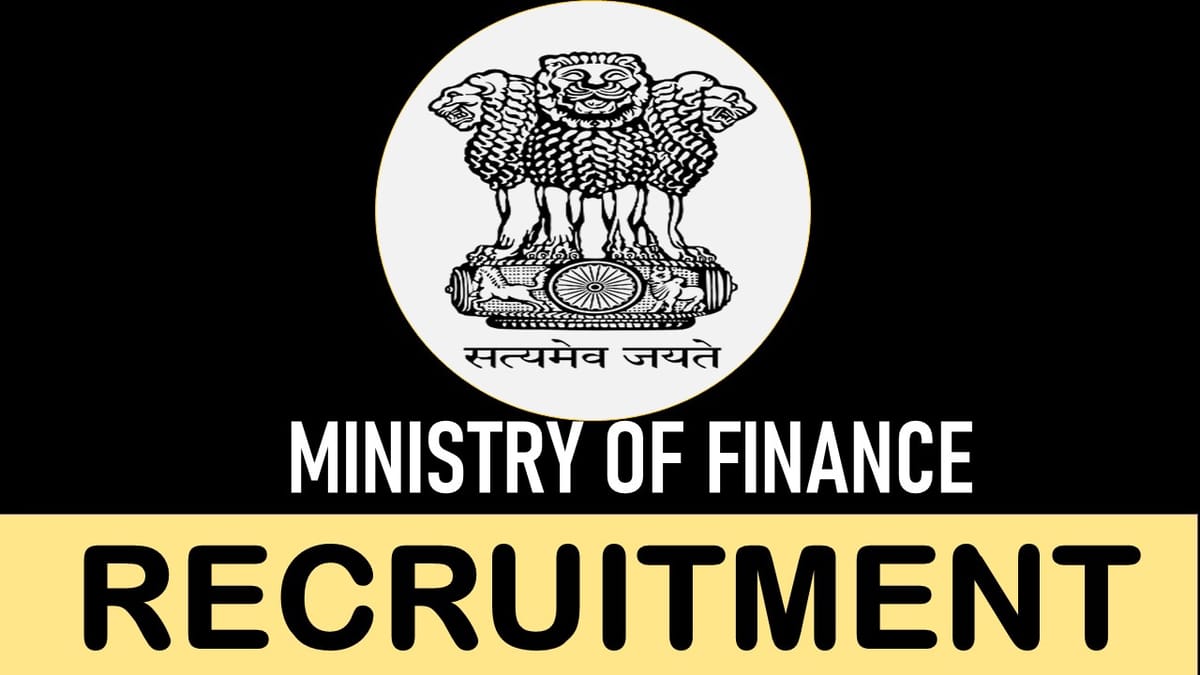 Ministry of Finance Recruitment 2023: Monthly Salary up to 218200, Check Post, Qualification and Other Details