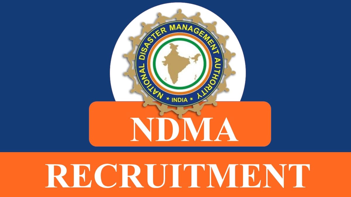 NDMA Recruitment 2023: Check Post, Salary, Age, Qualification and How to Apply