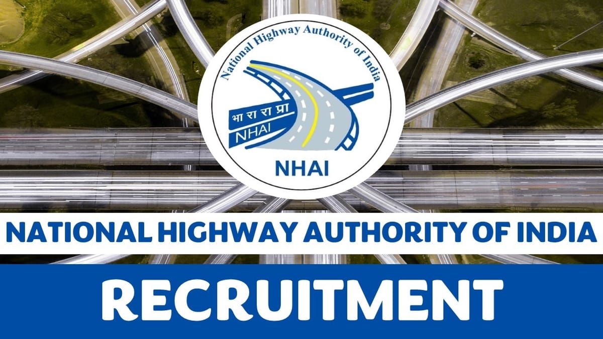 NHAI Recruitment 2023 Notification Released for Experts: Check Post, Age, Experience and Other Vital Details