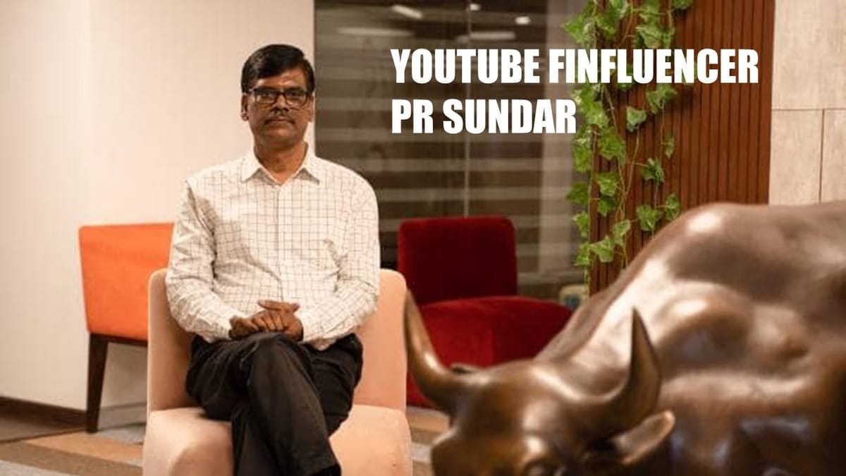 Famous Finance Influencer PR Sundar fined and Barred from Trading for having 2 two DINs