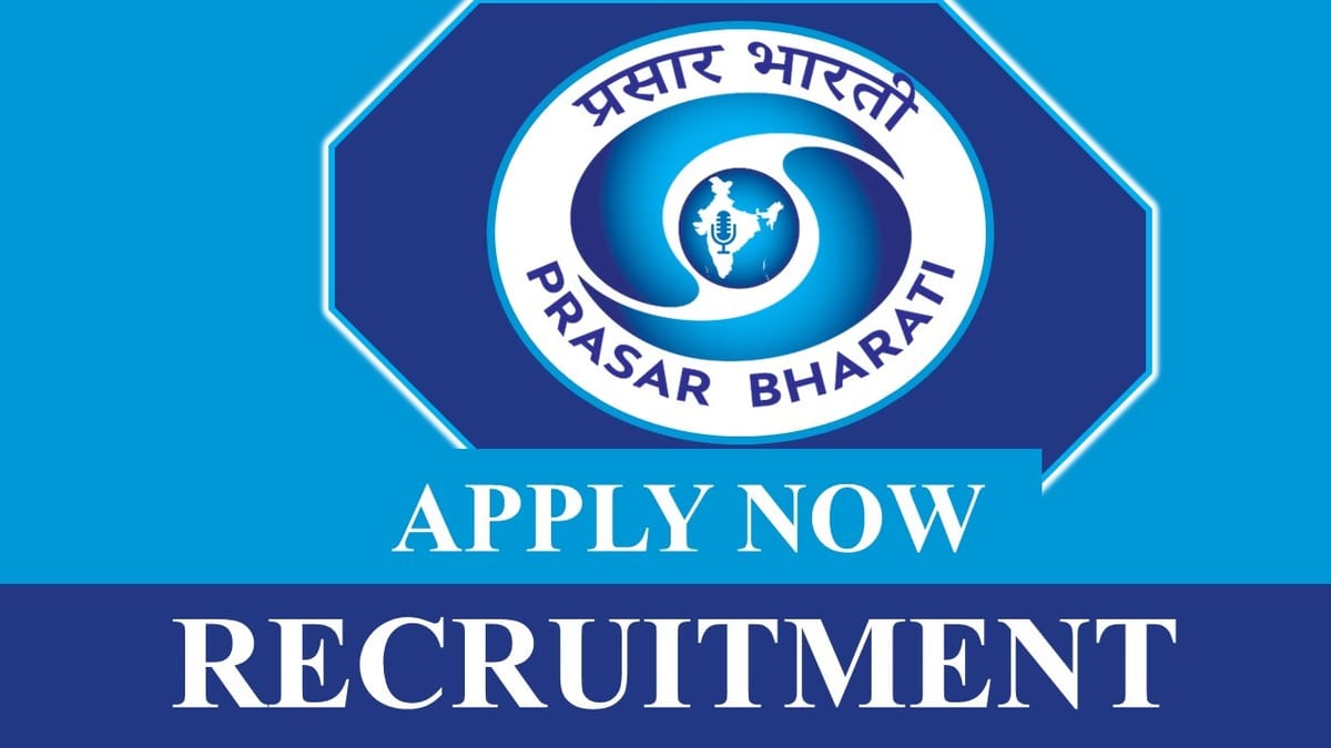 Prasar Bharati Recruitment 2023 for Part-Time Correspondents (PTCs): Check Age, Qualification, Experience, and Applying Procedure