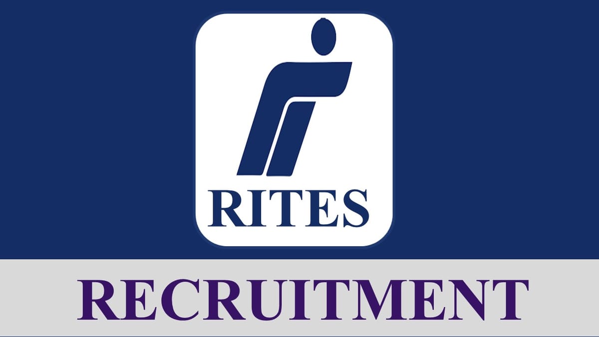 RITES Limited Recruitment 2023: Check Post, Eligibility, Pay Scale and How to Apply