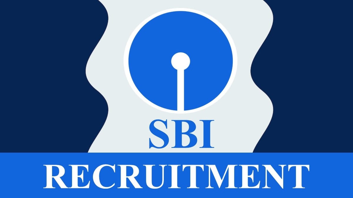 SBI Recruitment 2023: CTC up to Rs 75 Lacs per annum, Check Post Name, Vacancies, Age Limit, Experience, How to Apply